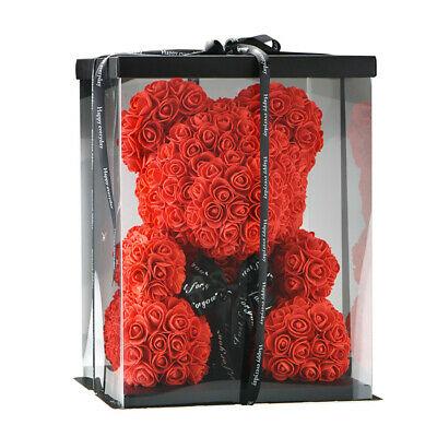 紅色手工製永久玫瑰熊連禮盒 - Gift House | RD Infinity Tech