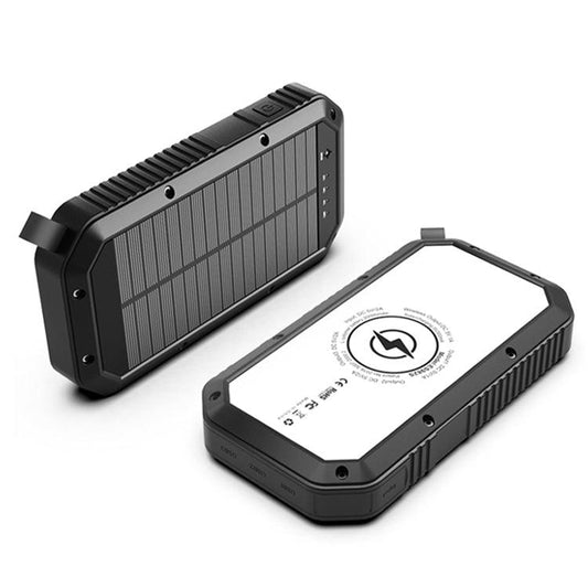 10000mAh RD太陽能充電器 | 流動電源 |移動應急電源 | LED照明燈 | QI無線充電 - RD Infinity Tech