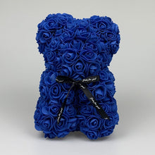 將圖片載入圖庫檢視器  深藍色手工製永久玫瑰花熊連禮盒心意卡 - Gift House | RD Infinity Tech 
